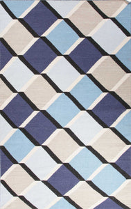 Jaipur En Casa by Luli Sanchez Flat-Weave Harlequin Cube Area Rug