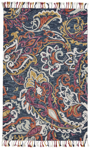 Feizy Abelia 8672F Orchid / Blue 5' x 8' Rectangle Area Rug