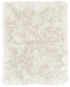 Feizy Indochine 4550F White 3'-6" x 5'-6" Rectangle Area Rug