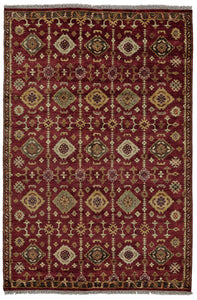 Feizy Ashi 6129F Red 5'-6" x 8'-6" Rectangle Area Rug